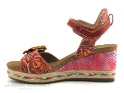 Laura Vita FACYO 06 Rouge - Fleur - Nu-pieds Compense -Les Bonnes Chaussures cd24607c73b9e66c561f35ea11d5d5ef 2858301 158129