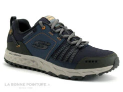 Skechers Escape Plan 51591 Gris Bleu - Mens Sport Casual - Basket