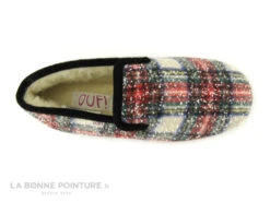 Ouf CHAUX Carreaux Multicolores - Charentaises Femme Fourre Laine -Les Bonnes Chaussures cd24607c73b9e66c561f35ea11d5d5ef a034501 177113