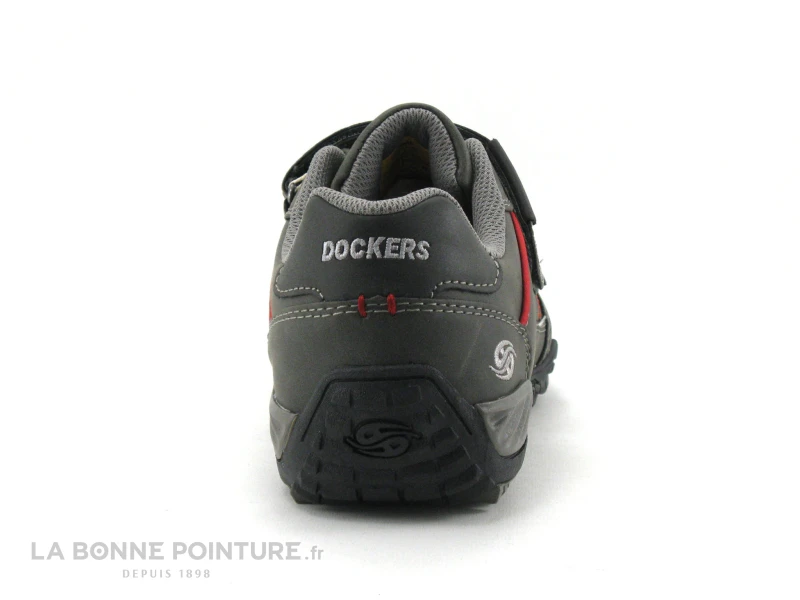 Dockers 44BN006-650120 - Basket Noir-gris Homme - 2 Velcros 6 Dockers 44BN006-650120 - Basket Noir-gris Homme - 2 Velcros – Image 4