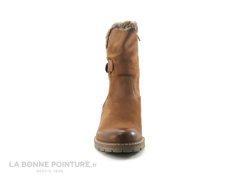 Com Un Point COTIS Camel - Bottine Cuir Marron Fourree 4 Com Un Point COTIS Camel - Bottine Cuir Marron Fourree – Image 2