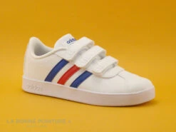 Adidas VL COURT 2-0 Blanc Bleu Rouge - Basket Basse Enfant -Les Bonnes Chaussures cd24607c73b9e66c561f35ea11d5d5ef img 0367.jpg 160477
