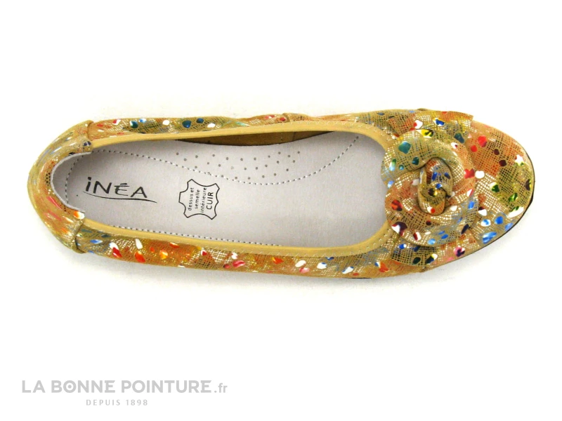 Inea ECLAT Fleuri Multicolore - Ballerine Jaune 8 Inea ECLAT Fleuri Multicolore - Ballerine Jaune – Image 6