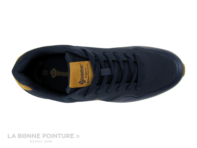 Streeter XABY Marine - Camel - Basket Homme En Maille Bleu Marine 5 Streeter XABY Marine - Camel - Basket Homme En Maille Bleu Marine – Image 3