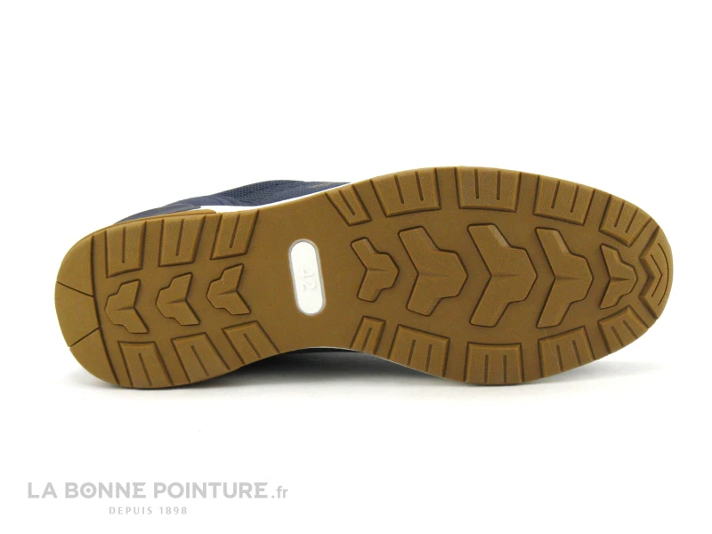 Streeter XABY Marine - Camel - Basket Homme En Maille Bleu Marine 6 Streeter XABY Marine - Camel - Basket Homme En Maille Bleu Marine – Image 4