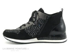 Remonte R2543-42 - Noir - Gris Metal - Pois - Chaussure Montante Femme -Les Bonnes Chaussures cd24607c73b9e66c561f35ea11d5d5ef img 1472.jpg 173422