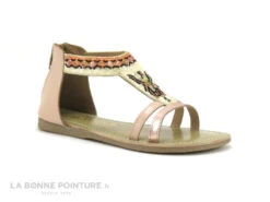 Wipop IDOBA Rose - Perles - Sandale Fille Avec Zip