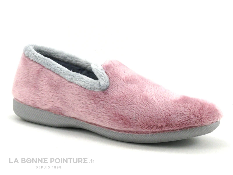 Ouf MALTO Rose Gris - Chausson Femme En Peluche 3 Ouf MALTO Rose Gris - Chausson Femme En Peluche