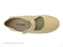 CM Confort 223 48252100 Beige - Ballerine Compensee - Bride Velcro -Les Bonnes Chaussures cd24607c73b9e66c561f35ea11d5d5ef img 2441.jpg 149843