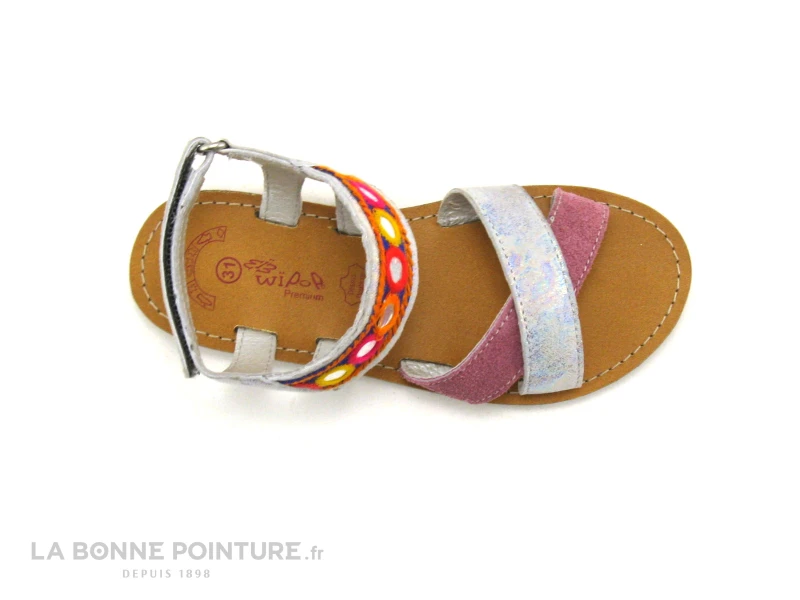 Wipop REGENCE Argent Rose - Miroirs - Nu-pieds Fille 5 Wipop REGENCE Argent Rose - Miroirs - Nu-pieds Fille – Image 3