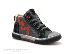 Bopy VEMIGIO - Gris Noir Rouge - Basket Montante GARCON