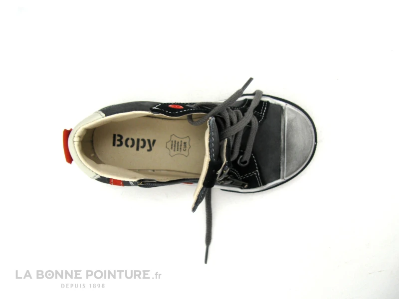 Bopy VEMIGIO - Gris Noir Rouge - Basket Montante GARCON 8 Bopy VEMIGIO - Gris Noir Rouge - Basket Montante GARCON – Image 6