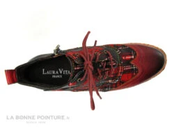 Laura Vita COCRALIEO 17 Rouge Chaussures Montantes Zip Lacets -Les Bonnes Chaussures cd24607c73b9e66c561f35ea11d5d5ef img 3163.jpg 150977