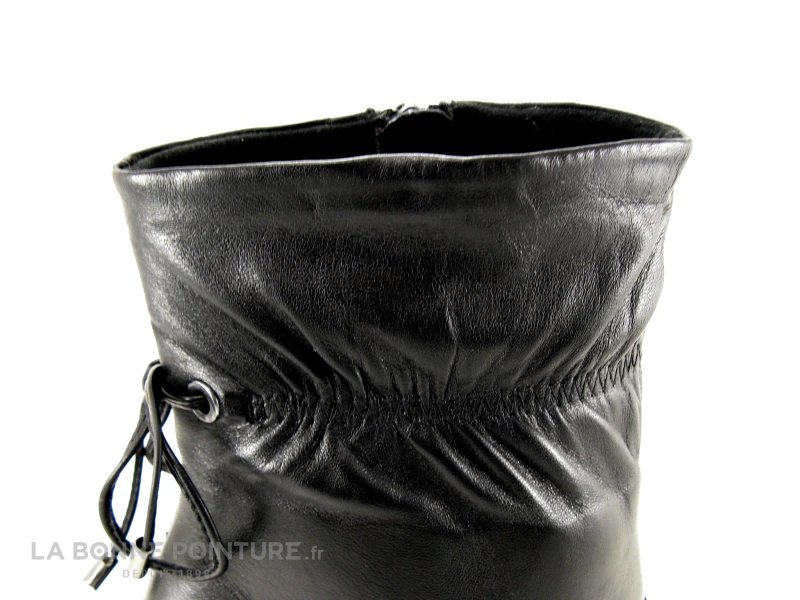 Tamaris 1-25368-27 Black Leather - Bottine à Talon Haut Cuir Noir 7 Tamaris 1-25368-27 Black Leather - Bottine à Talon Haut Cuir Noir – Image 5