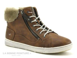 Mustang 1349 504 301 Marronnier - Basket Avec Col Fourrure Femme -Les Bonnes Chaussures cd24607c73b9e66c561f35ea11d5d5ef img 3389.jpg 175654