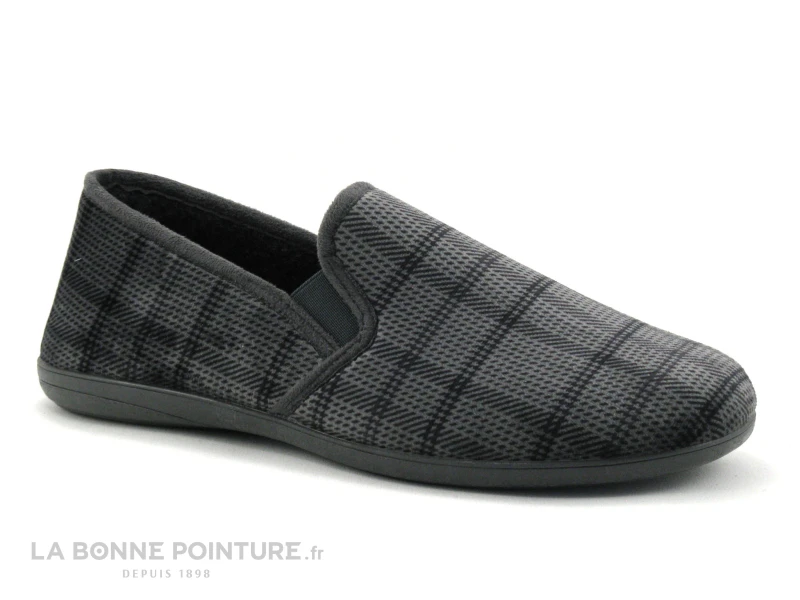 Koyuk 530773 Gris Fonce Carreaux - Chausson Homme 3 Koyuk 530773 Gris Fonce Carreaux - Chausson Homme