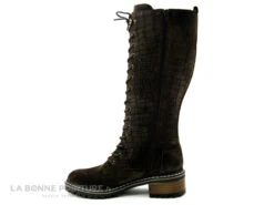 Elue Par Nous KOFOUR Marron Velours Croco - Botte Lacet Femme -Les Bonnes Chaussures cd24607c73b9e66c561f35ea11d5d5ef img 3638.jpg 164350