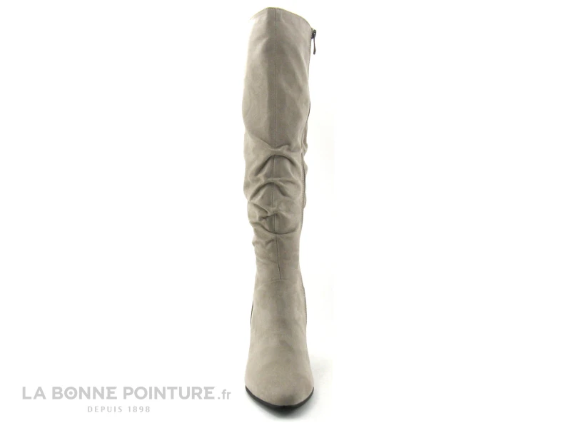 Marco Tozzi 2-25519-27 - Velours Beige Taupe - Botte Talon Haut 4 Marco Tozzi 2-25519-27 - Velours Beige Taupe - Botte Talon Haut – Image 2