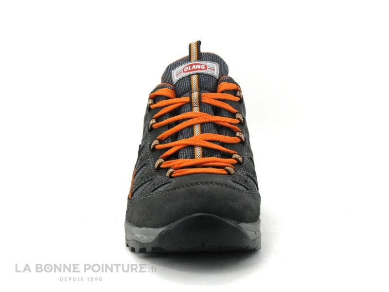Olang ZENITH Tex - Gris Orange - Chaussure Randonnee Homme 4 Olang ZENITH Tex - Gris Orange - Chaussure Randonnee Homme – Image 2