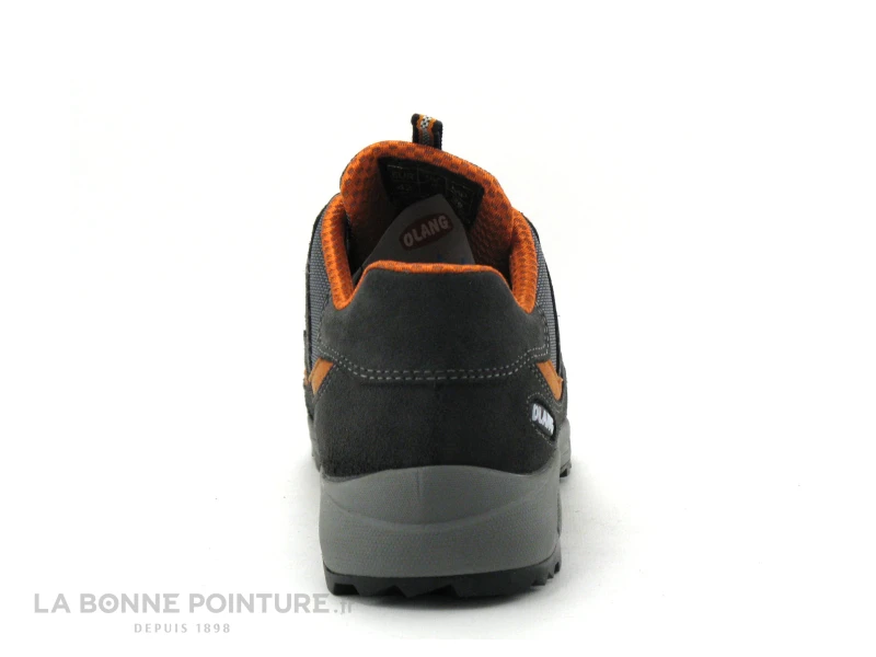 Olang ZENITH Tex - Gris Orange - Chaussure Randonnee Homme 6 Olang ZENITH Tex - Gris Orange - Chaussure Randonnee Homme – Image 4