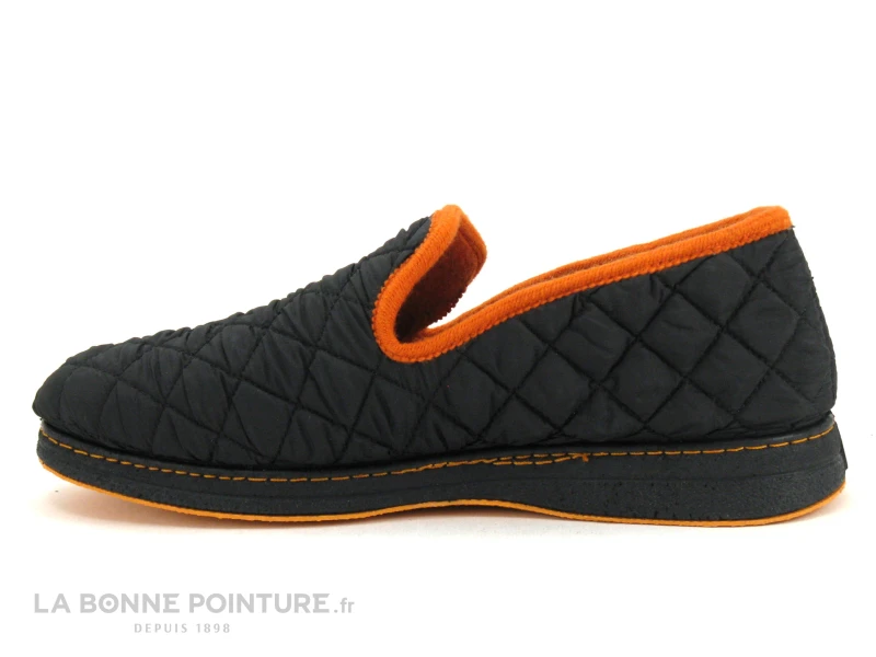 Semelflex SUPER REMY Noir - Orange - Chausson Homme 5 Semelflex SUPER REMY Noir - Orange - Chausson Homme – Image 3