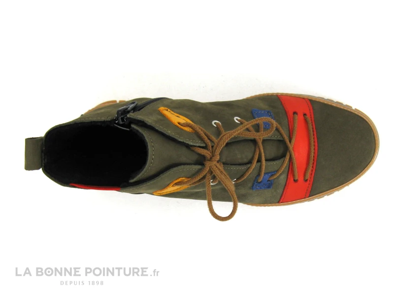 Karyoka VADIM Kaki Nubuck Multi - Chaussure Montante Femme Kaki 8 Karyoka VADIM Kaki Nubuck Multi - Chaussure Montante Femme Kaki – Image 6