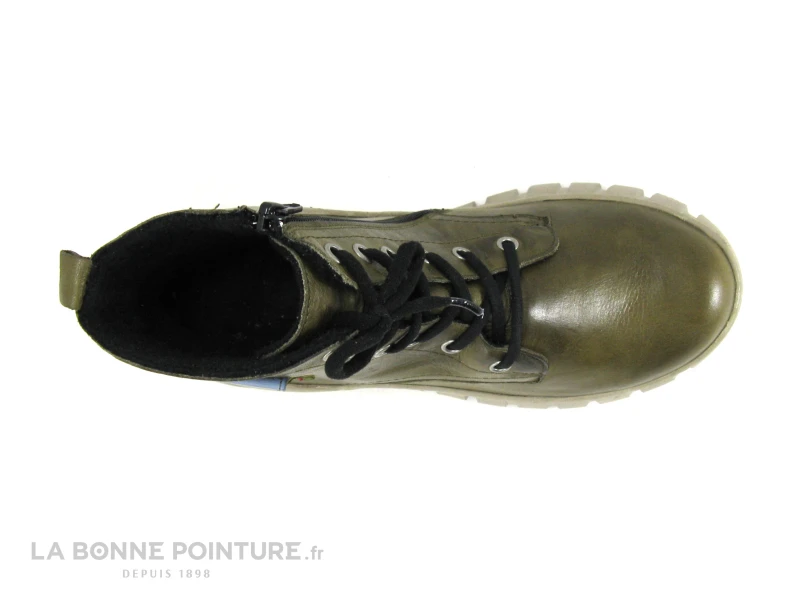 Karyoka IAN Kaki - Pochette Multicolore - Boots Plateforme Femme Kaki 8 Karyoka IAN Kaki - Pochette Multicolore - Boots Plateforme Femme Kaki – Image 6