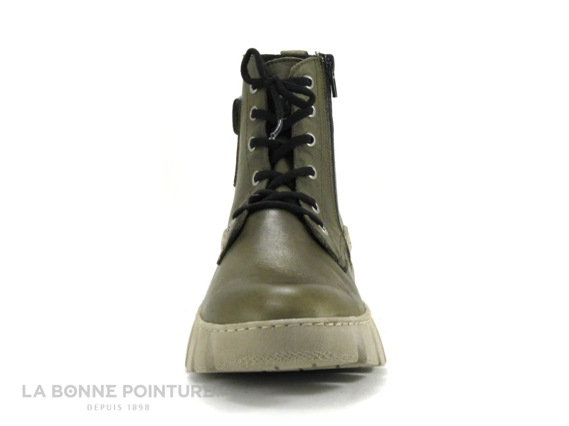 Karyoka IAN Kaki - Pochette Multicolore - Boots Plateforme Femme Kaki 4 Karyoka IAN Kaki - Pochette Multicolore - Boots Plateforme Femme Kaki – Image 2