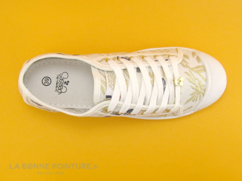 Le Temps Des Cerises BASIC 02 Chiba - Tennis Toile Fleurie 8 Le Temps Des Cerises BASIC 02 Chiba - Tennis Toile Fleurie – Image 6