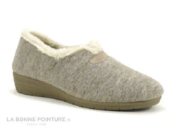 Zels 3276 Beige - Chausson Femme Intérieur Laine - Talon Compense -Les Bonnes Chaussures cd24607c73b9e66c561f35ea11d5d5ef img 5031.jpg 177953
