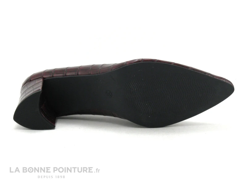 Marco Tozzi 2-22430-35 Bordeaux Croco - Escarpin Pointu 9 Marco Tozzi 2-22430-35 Bordeaux Croco - Escarpin Pointu – Image 7