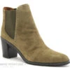 MamZelle NAGI Velours Vison - Clous - Boots Chelsea Talon Haut