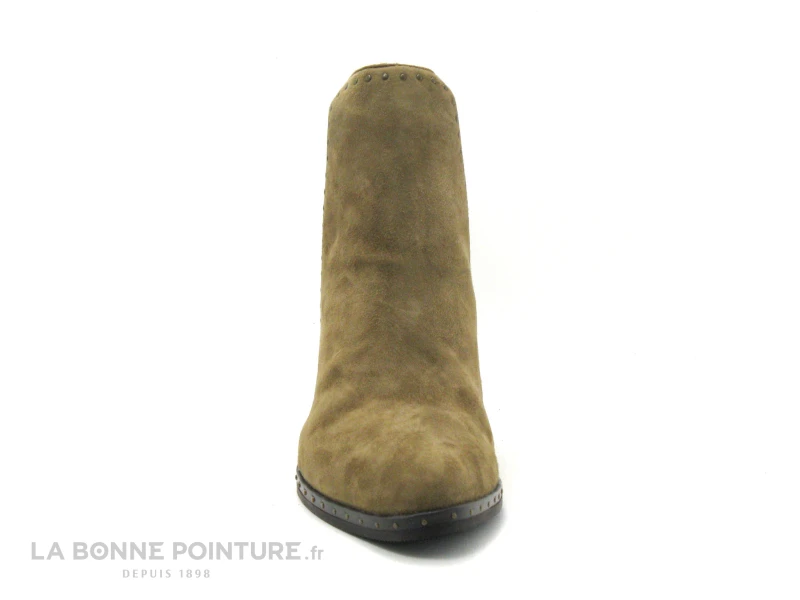 MamZelle NAGI Velours Vison - Clous - Boots Chelsea Talon Haut 4 MamZelle NAGI Velours Vison - Clous - Boots Chelsea Talon Haut – Image 2