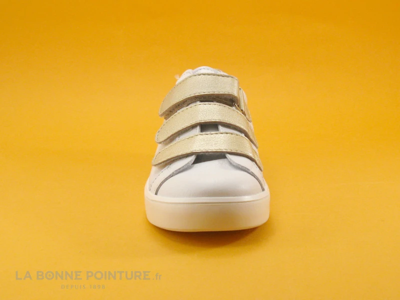 Bopy SAKOVEL Blanc Or - Basket Fille 3 Velcros 4 Bopy SAKOVEL Blanc Or - Basket Fille 3 Velcros – Image 2