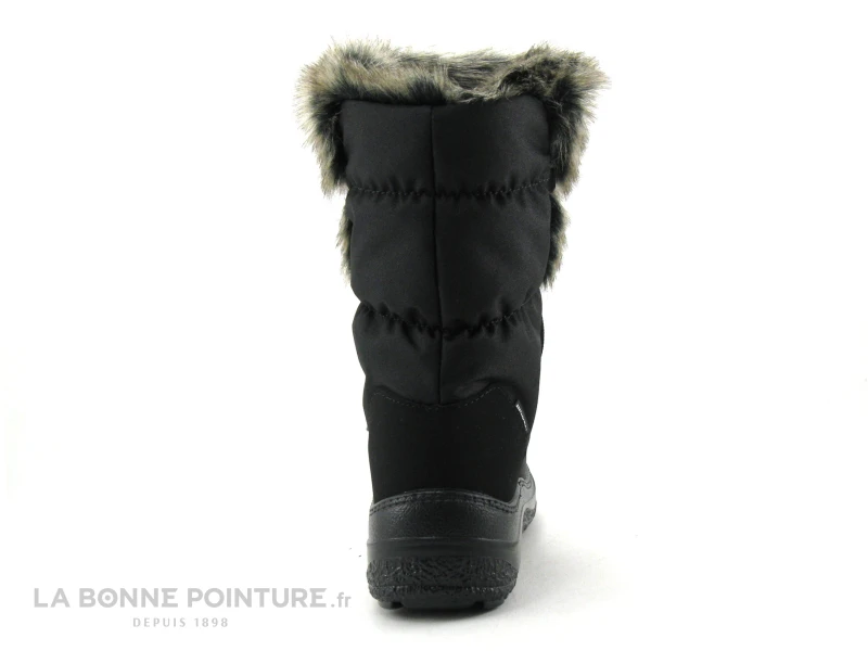 Antarctica 687 Noir - Fourrure Beige - Lacet - Botte Neige Femme 6 Antarctica 687 Noir - Fourrure Beige - Lacet - Botte Neige Femme – Image 4