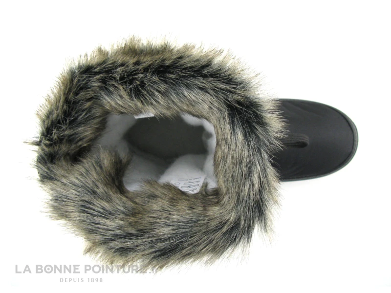Antarctica 687 Noir - Fourrure Beige - Lacet - Botte Neige Femme 8 Antarctica 687 Noir - Fourrure Beige - Lacet - Botte Neige Femme – Image 6
