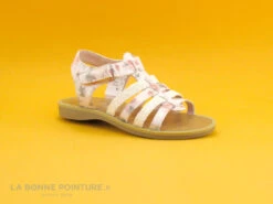 Chipie VERSA Flower - Blanc Rose Vert Glitter - Sandale Fille