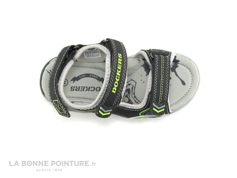 Dockers 44EM601 637120 - Gris - Noir - Nu-pieds GARCON 8 Dockers 44EM601 637120 - Gris - Noir - Nu-pieds GARCON – Image 6