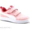 Puma COURTFLEX V2 V PS 371543-25 - Basket Fille Rose A Scratches