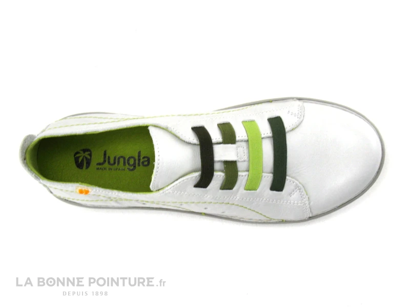 Jungla 6020 Off White - Gris - Vert - Chaussure Basse Femme 8 Jungla 6020 Off White - Gris - Vert - Chaussure Basse Femme – Image 6
