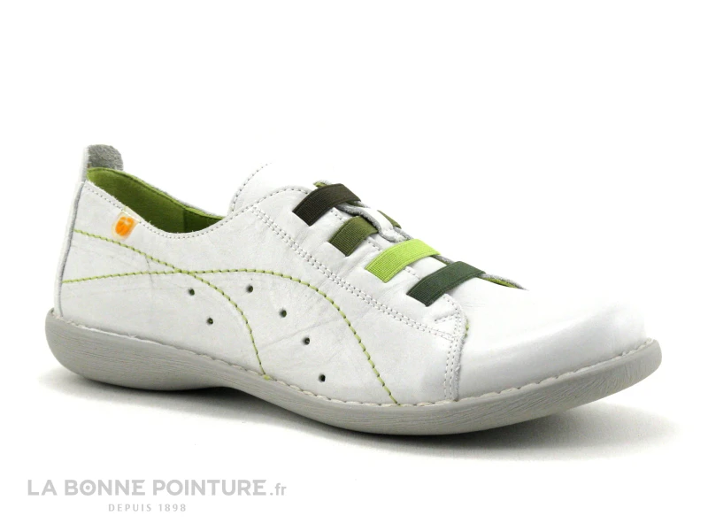 Jungla 6020 Off White - Gris - Vert - Chaussure Basse Femme 7 Jungla 6020 Off White - Gris - Vert - Chaussure Basse Femme – Image 5