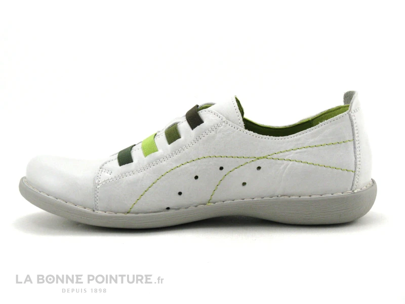 Jungla 6020 Off White - Gris - Vert - Chaussure Basse Femme 5 Jungla 6020 Off White - Gris - Vert - Chaussure Basse Femme – Image 3