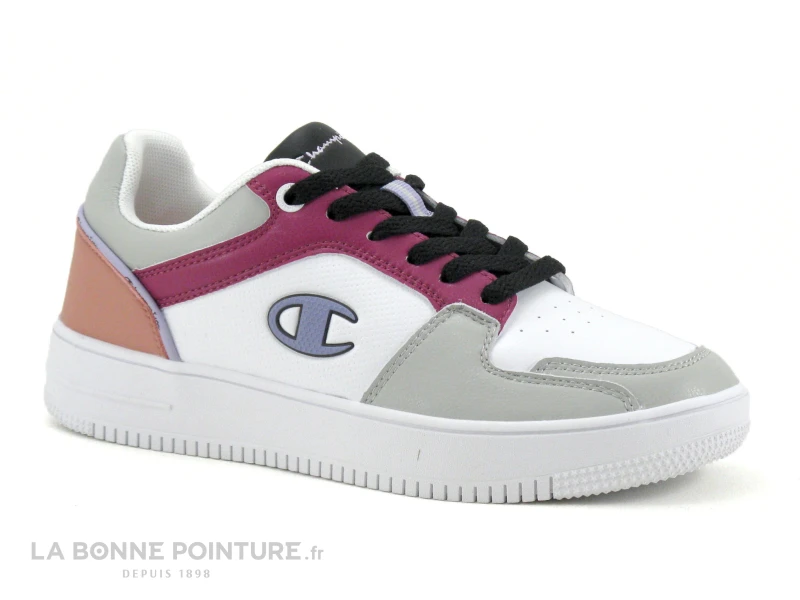 Champion REBOUND 2-0 Low S1332-CHA - Blanc Rose Gris - Basket 7 Champion REBOUND 2-0 Low S1332-CHA - Blanc Rose Gris - Basket – Image 5