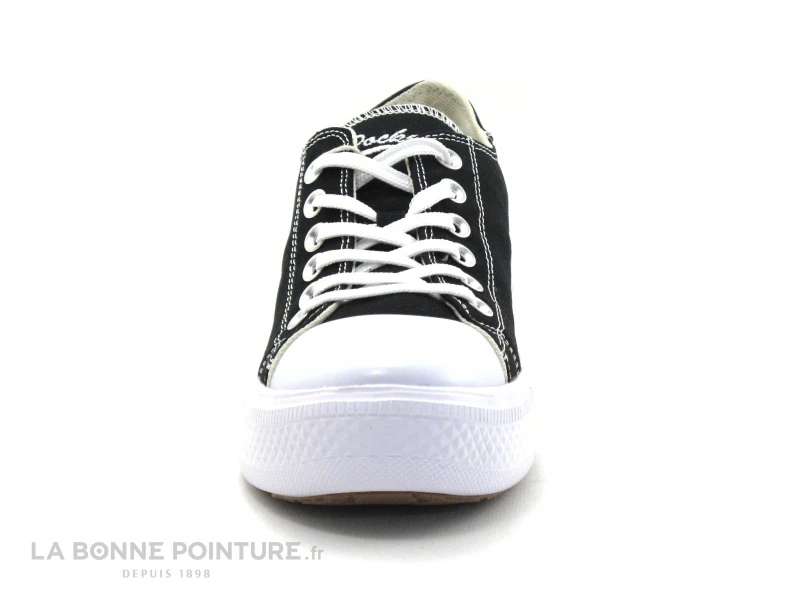 Dockers 50VL201 - Basket Toile Noire Femme - Semelle Plateforme 4 Dockers 50VL201 - Basket Toile Noire Femme - Semelle Plateforme – Image 2