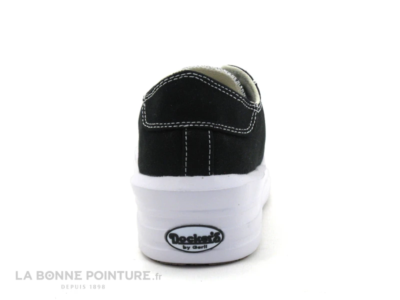 Dockers 50VL201 - Basket Toile Noire Femme - Semelle Plateforme 6 Dockers 50VL201 - Basket Toile Noire Femme - Semelle Plateforme – Image 4