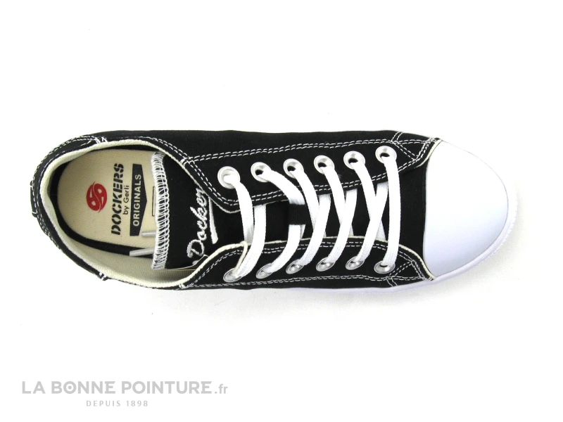 Dockers 50VL201 - Basket Toile Noire Femme - Semelle Plateforme 8 Dockers 50VL201 - Basket Toile Noire Femme - Semelle Plateforme – Image 6