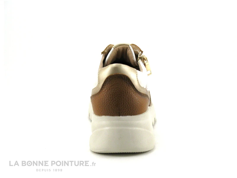 The Divine Factory JC4812 Camel - Blanc - Basket Compensee Avec Zip 6 The Divine Factory JC4812 Camel - Blanc - Basket Compensee Avec Zip – Image 4