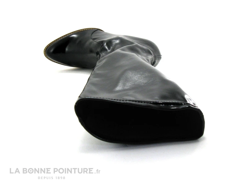 Fugitive ARCOL Stretch Vernis Noir - Botte Talon Haut 8 Fugitive ARCOL Stretch Vernis Noir - Botte Talon Haut – Image 6