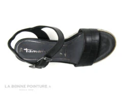 Tamaris 1-28015-28 Black - Sandale Compensee - Cuir Noir -Les Bonnes Chaussures cd24607c73b9e66c561f35ea11d5d5ef img 8970.jpg 170376