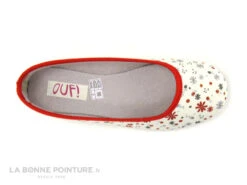 Ouf BESCO Rouge - Ecru Fleuri - Pantoufle Ballerine Femme 8 Ouf BESCO Rouge - Ecru Fleuri - Pantoufle Ballerine Femme -Les Bonnes Chaussures cd24607c73b9e66c561f35ea11d5d5ef img 9080.jpg 170494